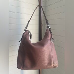 Michael Kors Mauve Bowery Large Leather Shoulder Bag